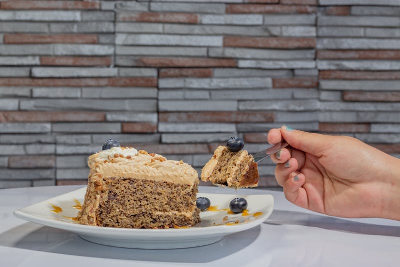 Tres leches cake dessert at Chuys restaurant