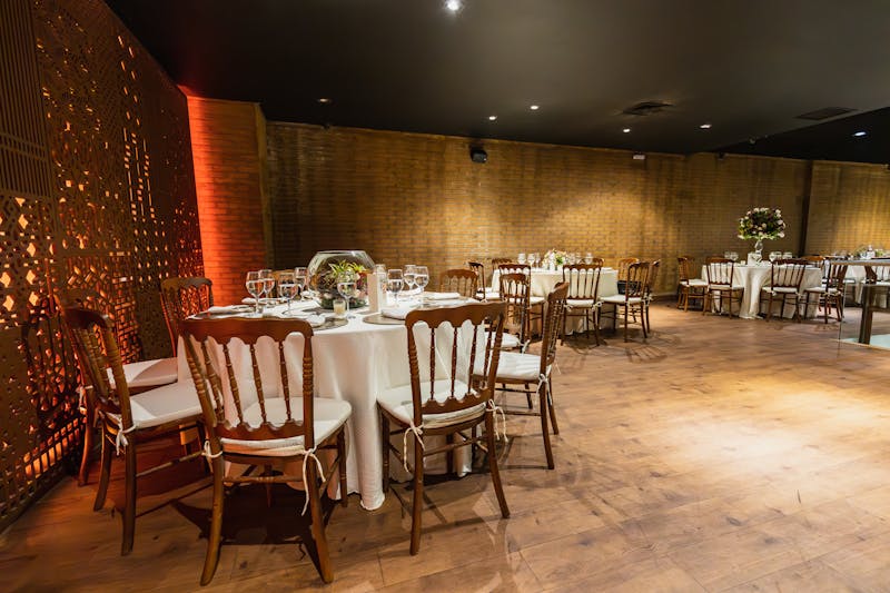 Private dining event setup at Chuys Birmingham
